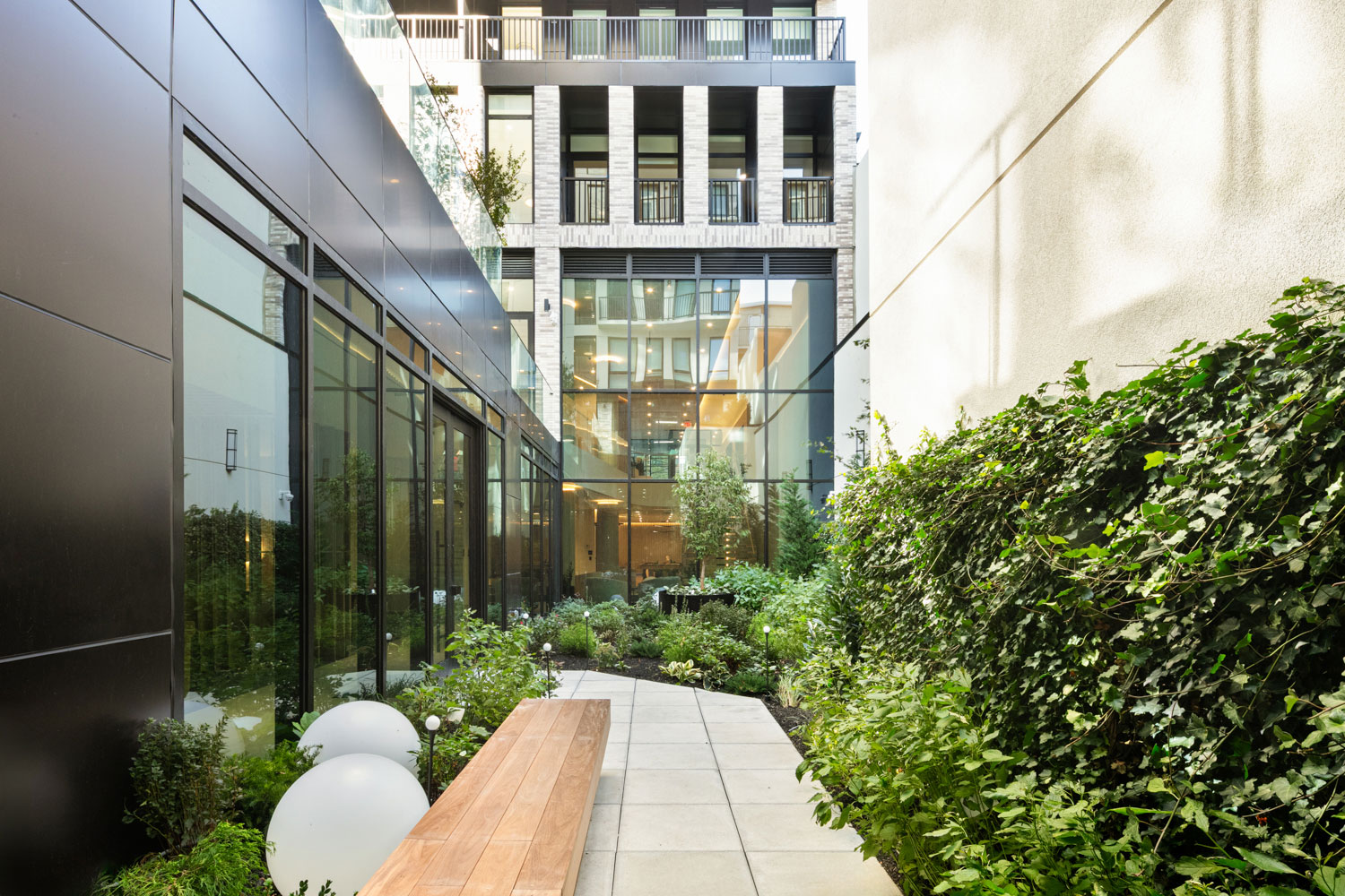 Co-working space and business lounge at Prosper Brooklyn